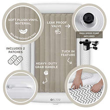 Load image into Gallery viewer, Eltow Inflatable Toddler Air Mattress Bed With Safety Bumper - Portable, Modern Travel Bed, Cot for Toddlers - Perfect For Travel, Camping - Removable Mattress, High Speed Pump and Travel Bag Included
