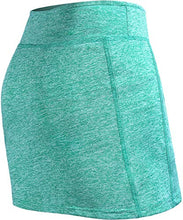 Load image into Gallery viewer, BLEVONH Tennis Skirt,Women High Waisted Sports Skirts with Spandex Shorts Teenage Girls Breathable Adorable Lounging Golf Skorts Ladies Stretch Everyday Skort As Daughter Gifts Green XS