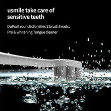 Load image into Gallery viewer, usmile U3 Electric-Toothbrush Micro Bubble Deep Cleaning for Coffee Tea etc Stains, Smart Sensor 12 Modes, Rechargeable Sonic-Electronic-Toothbrush with Automatic Timer cepillo de dientes eléctrico