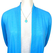 Load image into Gallery viewer, Turquoise Pendant Necklace in Sterling Silver 925