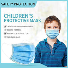 Load image into Gallery viewer, Kid's 3-PLY Disposable Face Mask, Perfect Fit For Small Face, Soft Skin Layer - 50 Pack