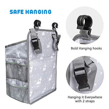 Load image into Gallery viewer, Selbor Baby Nursery Organizer and Diaper Caddy, Hanging Diaper Stacker Storage for Changing Table, Crib, Playard Wall for Newborn Boys Girls (Star Elephant, Bottle Cooler Included)