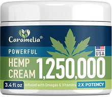 Load image into Gallery viewer, Hemp Extract Pain Relief Cream - 1,250,000 - Turmeric, MSM & Arnica - Relieves Inflammation, Muscle, Joint, Back, Knee, Nerves & Arthritis Pain - Made in USA - Non-GMO
