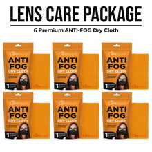 Load image into Gallery viewer, Care Touch Anti-Fog Dry Cloth - Individually Wrapped Suede Microfiber Cloth - Safe for All Lenses - Up to 700 Uses - Eyeglass Cloth for Cleaning