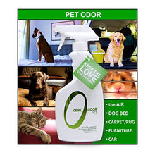 Load image into Gallery viewer, Zero Odor - Pet Odor Eliminator - Permanently Eliminate Air & Surface Odors – Patented Molecular Technology Best For Carpet, Furniture, Pet Beds - Smell Great Again (Over 400 Sprays Per Bottle)