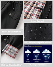 Load image into Gallery viewer, Polydeer Women's Lightweight Waterproof Raincoat Breathable Windbreaker Jacket Active Outdoor Hooded Trench Coats Long Poncho (Black,XS)