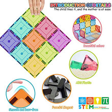 Load image into Gallery viewer, Landtaix Kids Magnet Tiles Toys New Upgrade 100Pcs Oversize 3D Magnetic Building Blocks Tiles Set,Inspirational Educational Toys for 3 4 5 6 Year Old Boys Gilrs Gifts