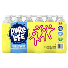 Load image into Gallery viewer, Nestle Pure Life Purified Water, 16.9 fl oz. Plastic (pack of 24)