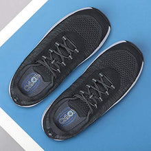 Load image into Gallery viewer, Orthofeet Proven Heel and Foot Pain Relief. Extended Widths. Best Orthopedic Walking Shoes Plantar Fasciitis Diabetic Men’s Sneakers Lava Black