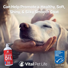 Load image into Gallery viewer, Salmon Oil for Dogs & Cats, Fish Oil Omega 3 EPA DHA Liquid Food Supplement for Pets, All Natural, Supports Healthy Skin & Coat, Joint & Bone Health, Natural Allergy & Inflammation Defense, 32 oz