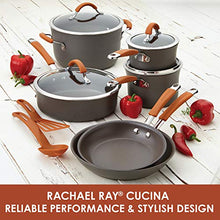 Load image into Gallery viewer, Rachael Ray Cucina Hard Anodized Nonstick Stockpot / Stock Pot - 10 Quart, Gray