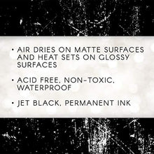 Load image into Gallery viewer, Ranger Archival Ink Pad, Jet Black – Permanent, Waterproof, Acid-Free, Non-Toxic – Won’t Bleed or Smudge – Provides Vivid and Crisp Stamping Results – Air Dry on Matte and Heat Set on Glossy Surfaces