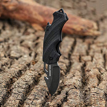 Load image into Gallery viewer, Mossy Oak Mini Folding Pocket Knife, 2.5-inch Stainless Steel Drop Point Blade - G10 Handle EDC Multifunction Tool with Bottle Opener and Glass Breaker (Stonewash)