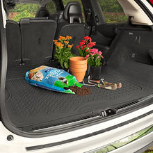 Load image into Gallery viewer, BDK-MT-785 Heavy Duty Cargo Liner Floor Mat-All Weather Trunk Protection, Trimmable to Fit & Durable HD Rubber Protection for Car SUV Sedan Auto - Black