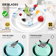 Load image into Gallery viewer, Olivivi Portable Blender, Multifunctional Personal Blender Mini Smoothie Blender 6 Powerful Blades, 4000mAh Rechargeable USB Juicer Cup Bottle with strainer Cleaning Brush for Travel BPA Free White