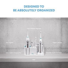 Load image into Gallery viewer, AquaSonic Home Dental Center Ultra Sonic Rechargeable Electric Toothbrush & Smart Water Flosser - Complete Family Oral Care System - 10 Attachments and Tips Included - Various Modes & Timers