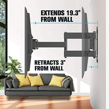 Load image into Gallery viewer, Mounting Dream UL Certificated TV Mount Full Motion for 26-55 Inch LED,LCD,OLED Flat Screen TV, Perfect Center Design, TV Wall Mount Bracket with Articulating Arm up to VESA 400x400mm, 60 lbs, MD2377