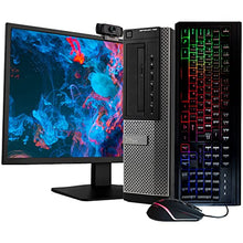 Load image into Gallery viewer, Dell Optiplex 7020 Desktop Computer PC, 3.20 GHz Intel i5 Quad Core Gen 2, 8GB DDR3 RAM, 2TB HDD Storage, Windows 10 Home, 20" LCD Monitor, 1080p Webcam, RGB Keyboard and Mouse, (Renewed)