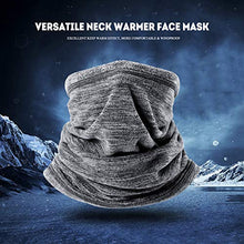 Load image into Gallery viewer, WTACTFUL Windproof Fleece Neck Warmer Scarf Face Mask Cover Bandana for Cold Weather Keep Warm Gear Winter Outdoor Sports Snowboard Skiing Cycling Hunting Fishing Men Women Gray & Green