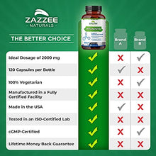 Load image into Gallery viewer, Zazzee Myo-Inositol 120 Vegan Capsules, 2000 mg per Serving, 100% Pure, Premium Grade, Vegan, Non-GMO and All-Natural