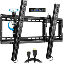 Load image into Gallery viewer, Everstone Adjustable Tilt TV Wall Mount Bracket for Most 32-80 Inch LED,LCD,OLED,Plasma Flat Screen,Curved TVs,Low Profile,Up To VESA 600x400 and 165 LBS,Includes HDMI Cable and Level,Fits 16",18",24"
