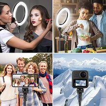 Load image into Gallery viewer, 10" Selfie Ring Light with Tripod Stand & Cell Phone Holder for Live Stream/Makeup, Dimmable Led Camera Ringlight for YouTube TikTok/Photography Compatible for iPhone and Android Phone