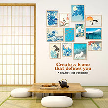 Load image into Gallery viewer, 97 Decor Japanese Wall Art - Japanese Poster - Japanese Room Decor, Japanese Art Prints, The Great Wave Asian Posters, Contemporary Japan Tsunami Pictures for Home Bedroom Decorations (UNFRAMED)