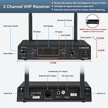 Load image into Gallery viewer, Wireless Microphone System, Phenyx Pro VHF Cordless Mic Set with 1 Handheld+1 Headset+1 Lapel+1 Bodypack, Stable Signal, Long Range, Best for Presentation, Interview, Church, Wedding,Events (PTV-1B)