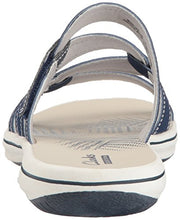 Load image into Gallery viewer, Clarks Women's Brinkley Lonna Slide Sandal, Navy, 9 M US