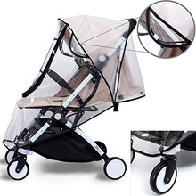 Load image into Gallery viewer, Bemece Stroller Rain Cover Universal, Baby Travel Weather Shield, Windproof Waterproof, Protect from Dust Snow (Black-M)