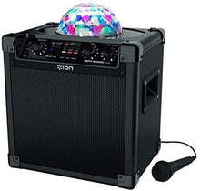 Load image into Gallery viewer, ION Audio Party Rocker Plus | Portable Bluetooth Party Speaker System & Karaoke Machine with Built-In Rechargeable Battery, App-Controlled Party Light Display & Microphone