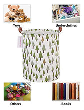 Load image into Gallery viewer, QUEENLALA Large Storage Basket,Laundry Hamper/Bathroom/Home Decor/Collapsible Round Storage Bin,Boys and Girls Hamper/Boxes/Clothing(Green Forest)