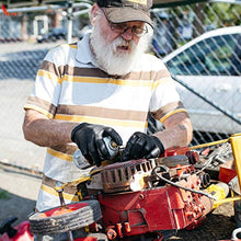 Load image into Gallery viewer, AMMEX GlovePlus Industrial Black Nitrile Gloves, Box of 100, 5 mil, Size Medium, Latex Free, Powder Free, Textured, Disposable, GPNB44100-BX