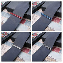 Load image into Gallery viewer, Finrezio 10PCS Tie Clips Set for Men Tie Bar Clip Black for Regular Ties Necktie Wedding Business Clips with Gift Box