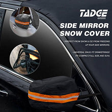 Load image into Gallery viewer, Tadge Goods XL Magnetic Ice Shield Snow Cover for Windshield – Smart Frost Guard Winter Protector Fits Car, Truck, SUV, Van - Free Bonus Ice Scraper & Travel Pouch