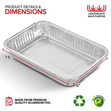 Load image into Gallery viewer, Stock Your Home Aluminum Drip Pan (25 Count) - Drip Pan Liners - Aluminum Drip Pans Compatible with Weber Grills - Disposable Drip Pan - Grill Grease Tray - BBQ Grease Pans - Disposable Oil Drip Pan