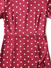 Load image into Gallery viewer, CISMARK Women's Polka Dot Short Sleeve Bodycon Bodycon Wear to Work Dress,Red,Small