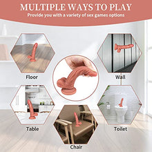 Load image into Gallery viewer, Reạlistic ÐiḷÐo Ṣụcker Ṣex Ðiḷlidos For Woṃen, Reaḷ Sucṭion Cup Ðiḷlo 6 Inch Waṭerproof Tọy G-spǒṭ ÐiḷÐos Ḅody 6.1 Spoṭ