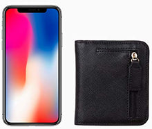Load image into Gallery viewer, Toughergun Womens Rfid Blocking Small Compact Bifold Leather Pocket Wallet Ladies Mini Purse with ID Window (CH Black)
