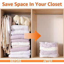 Load image into Gallery viewer, TAILI Cube Vacuum Space Saver Bags Jumbo Size 4 Pack of 31x40x15 inch Extra Large Compressed Closet Organizers and Storage Bags for Comforters, Pillows, Bedding, Blankets, Clothes, No Pumps Needed