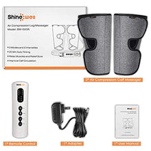 Load image into Gallery viewer, SHINE WELL Leg Massager for Circulation, Leg Compression Massager for Calf Foot and Arms, Calf Massager with 3 Modes 3 Intensities 2 Timing, Helpful for Restless Legs Syndrome Relief, Pain Relief
