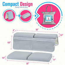 Load image into Gallery viewer, Elis & Alis Bath Kneeler with Elbow Rest Pad, Baby Bath Kneeling Set, Knee and Elbow Cushioned Support, Water Resistant Fabric, Mesh Pocket for Infant Toys & Bathing Accessories