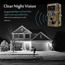 Load image into Gallery viewer, 2-Pack No Glow Trail Game Deer Cameras Night Vision 24MP 1296P H.264 Video Motion Activated 0.1S Trigger Time Waterproof for Outdoor Wildlife Hunting and Home Security Surveillance Photo Video Model