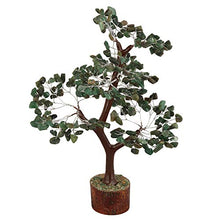 Load image into Gallery viewer, FASHIONZAADI Green Aventurine Gemstone Chakra Bonsai Tree Healing Crystals Chakra Trees Reiki Stone Goodluck Chakras Crystal Home Office Living Room Table Décor Gift Size 10-12 Inch (Silver Wire)