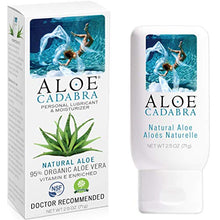 Load image into Gallery viewer, Aloe Cadabra Natural Personal Lube, Organic Best Lubricant Oral Gel for Her, Him & Couples, Unscented, 2.5 oz (Pack of 2)