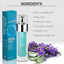 Load image into Gallery viewer, Onsen Exfoliating Peeling Gel - Daily Gentle Face Exfoliator, Dark Spot Remover, Organic Facial Peel for Sensitive Skin, Natural Whitening Peeling Gel for Women, 1.7 fl oz/50 ml