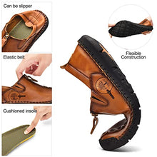 Load image into Gallery viewer, Shaire Men's Casual Slip on Loafers Mens Breathable Comfortable Dress Shoes Brown