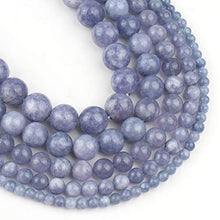 Load image into Gallery viewer, Love Beads Natural Angelite Stone Beads 8 mm Round Loose Gemstone
