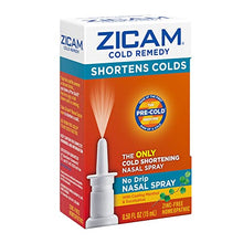 Load image into Gallery viewer, Zicam Cold Remedy No-Drip Nasal Spray with Cooling Menthol & Eucalyptus, 0.5 Ounce