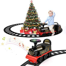 Load image into Gallery viewer, TEMI Ride On Toy Powered Train with Track Early Educational Electric Vehicle Kids Riding Car w/ Lights & Sounds Storage Seat Gift for Children Baby Toddlers Boys & Girls Age 2-6